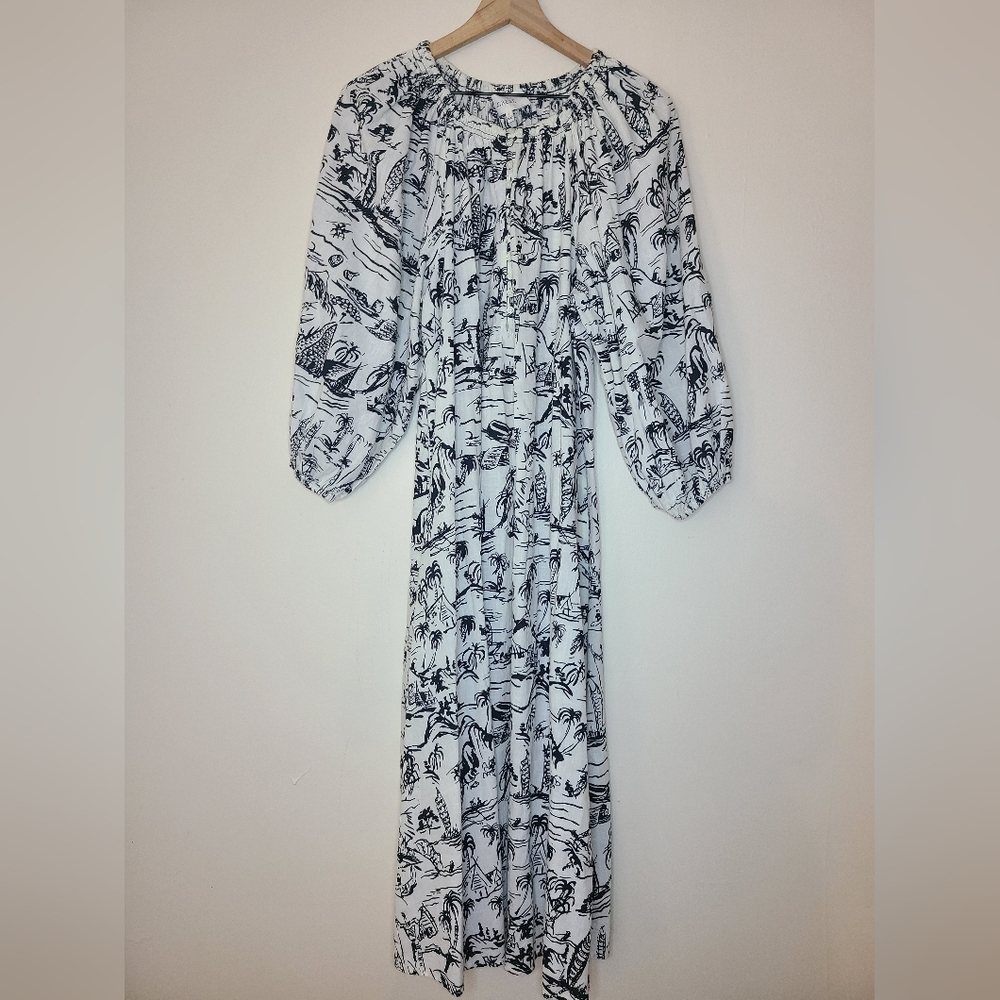 The Great 100% cotton derby dress, black getaway, size 2 (m) - Picture 7 of 16
